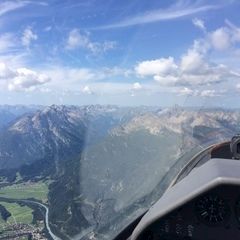 Flugwegposition um 08:59:44: Aufgenommen in der Nähe von Gemeinde Forchach, Forchach, Österreich in 2514 Meter
